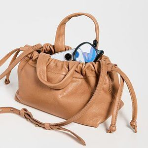 Madewell mini Piazza caramel Leather messenger/crossbody bag